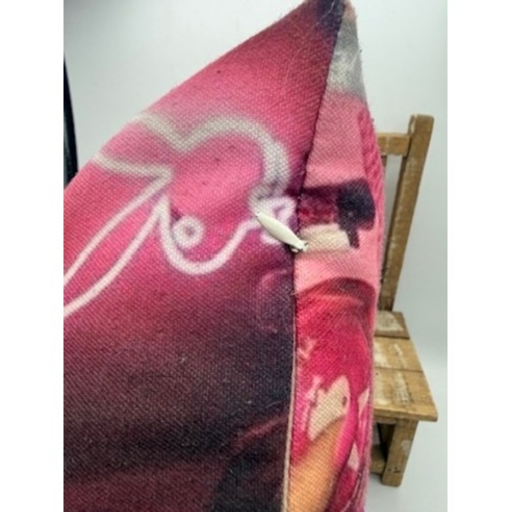 Playboy Pink Collage Throw Pillow Square Decorative Cushion Vintage Pop Art Y2K - Picture 2 of 3